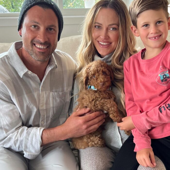Pregnant Peta Murgatroyd and Maks Chmerkovskiy Surprise Son With Puppy Ahead of Baby's Arrival - E! Online
