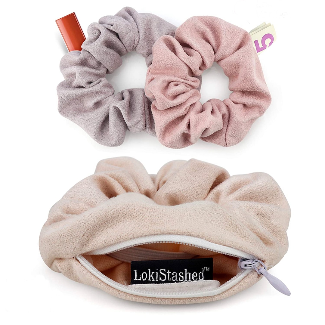 This $13 Pack of Genius Scrunchies on Amazon Can Hide Cash, Lip Balm, Crystals, and So Much More - E! Online